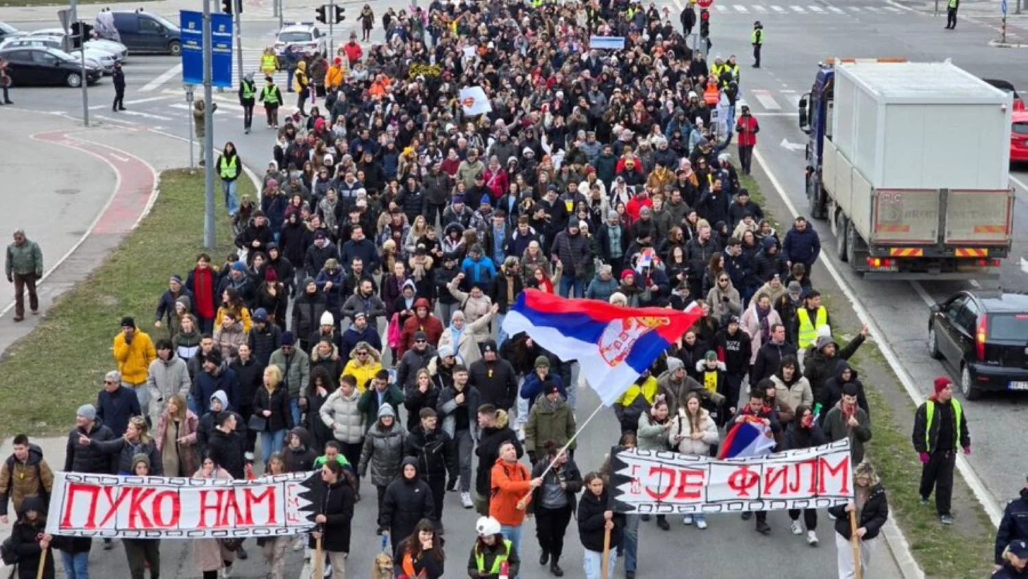 Proteste în Serbia