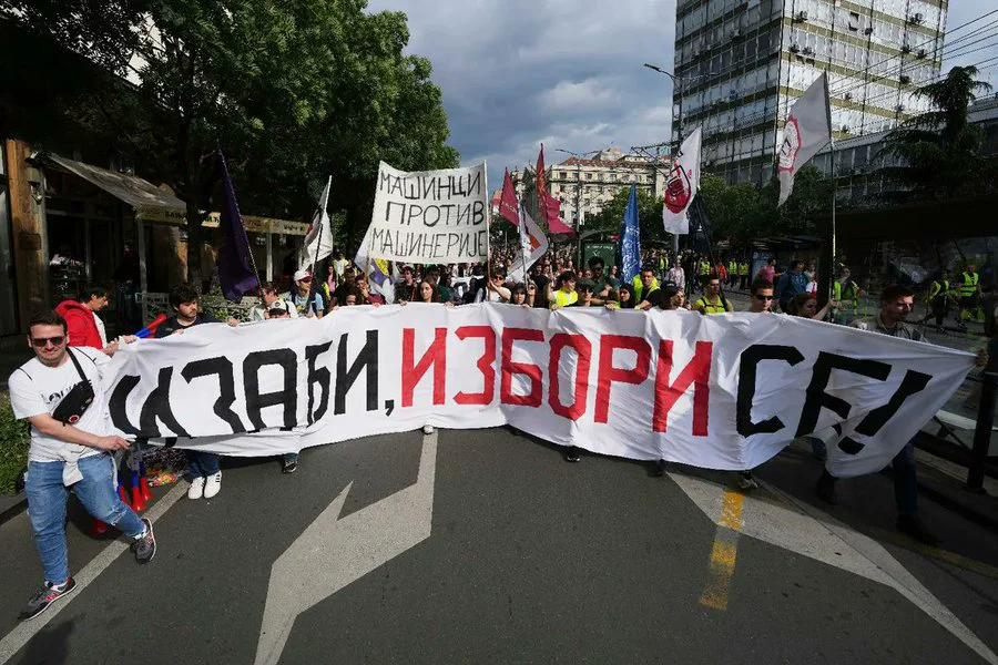 Proteste în Serbia